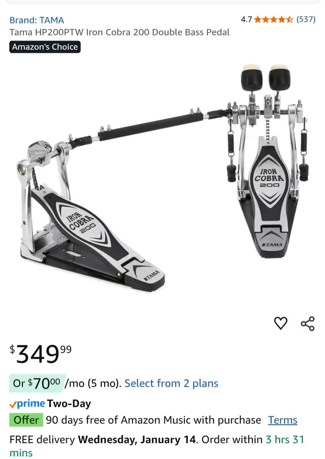 4 Piece Mapex Drumset with Zildjian Cymbals in Drums & Percussion in Barrie - Image 10