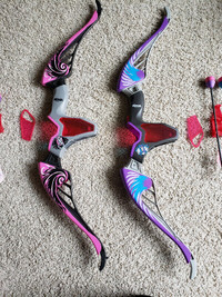 Nerf Rebelle Agent Bows and Arrows (needs strings)  (Lot 177)