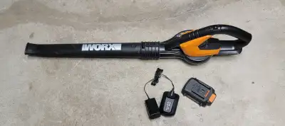 Worx Corldless Blower 20V Battery and Charger., View more