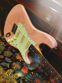 1963 Hardtail Fender Stratocaster Custom Build in Shell Pink
