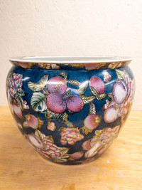Chinese Chinoiserie Jardiniere Cache Pot Planter - Vintage