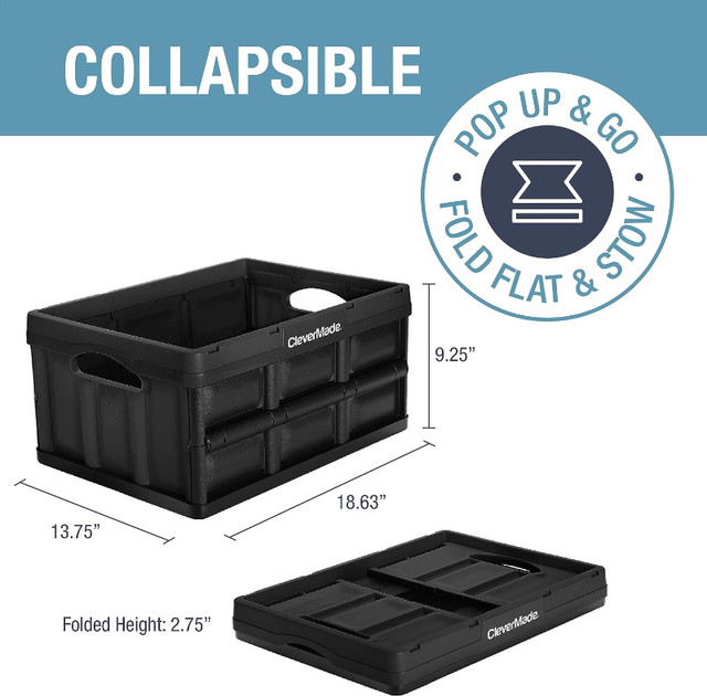 CleverMade Collapsible Crate in Storage & Organization in Calgary