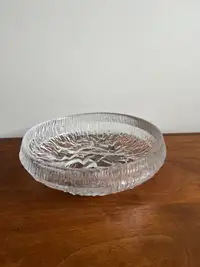 11” Iittala Lunaria Glass Bowl by Tapio Wirkkala
