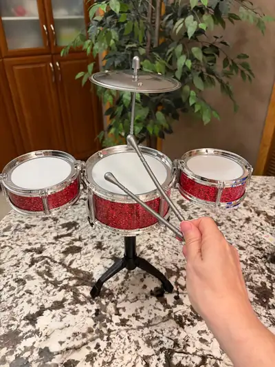 Desktop/Tabletop Drum Set - Playable, View more