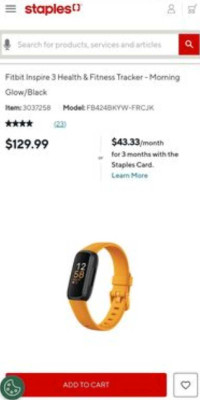 Fitbit inspire 3 brand new sealled