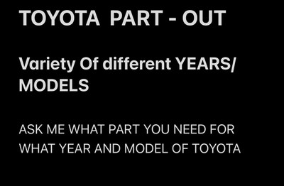 TOYOTA PART OUT 