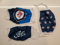Oiler and Jets Face Masks