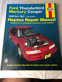 HAYNES 1989 - 1997 THUNDERBIRD / COUGAR REPAIR MANUAL #M1211