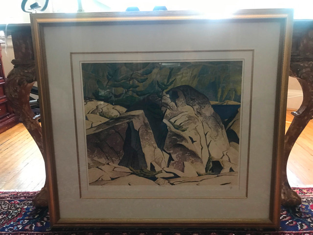 AJ Casson Group of 7 painting - Stamp  Signed Artist Proof in Arts & Collectibles in City of Toronto - Image 2