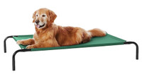 Amazon Basics Cooling Elevated Dog Bed with Metal Frame, Large, 