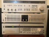 Harmon kardon receiver  cassette deck and equalizer 