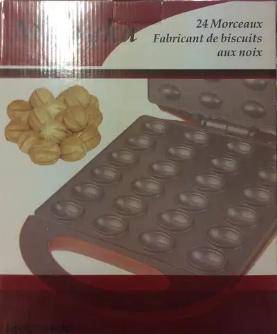 Walnut Cookie Maker Machine (electric, makes 24 pcs) - Brand New, View more