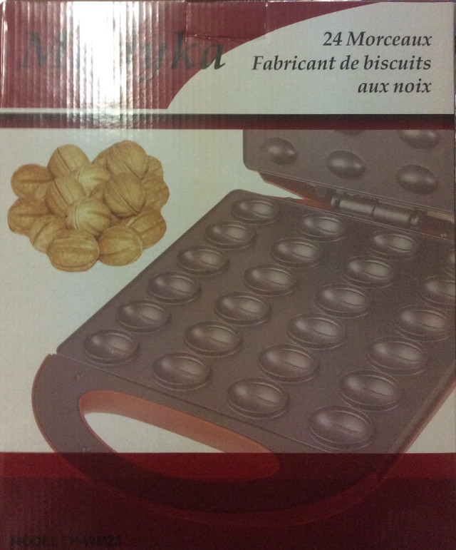 Walnut Cookie Maker Machine (electric, makes 24 pcs) - Brand New in Other in Swift Current