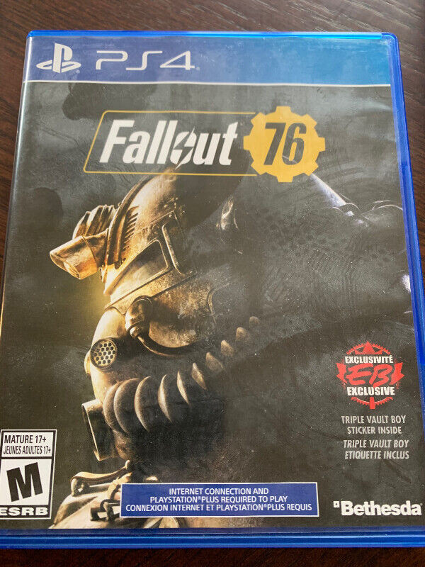 PlayStation 4 game- Fallout 76 in Sony Playstation 4 in Winnipeg