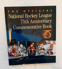 Official NHL 75th Anniversary Commemorative Hardcover book