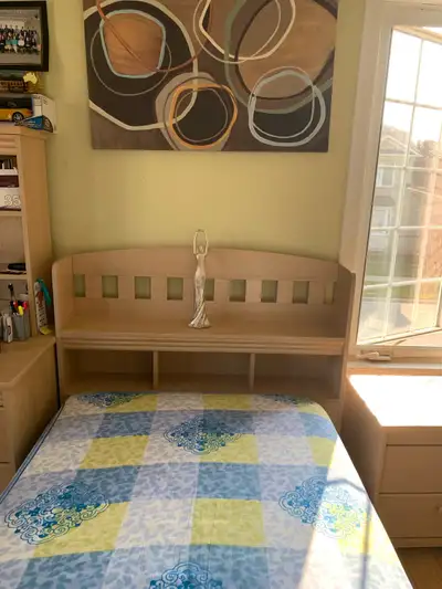 bedroom set with mattress, View more