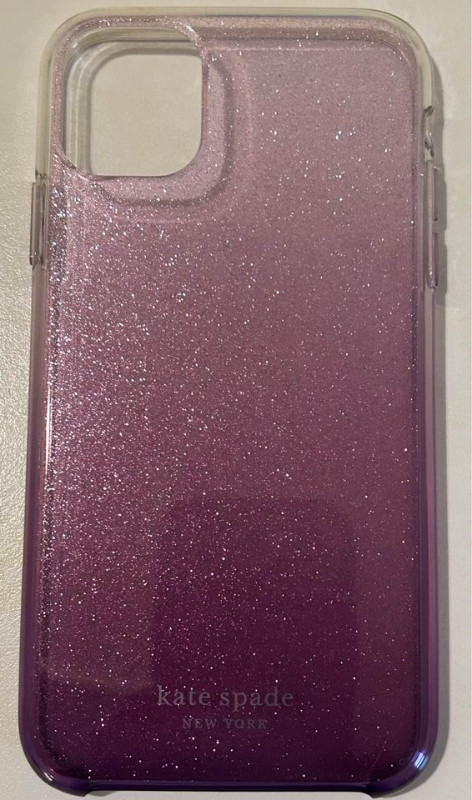 Kate Spade iPhone 11 Purple Sparkle Phone Case in Cell Phone Accessories in Ottawa