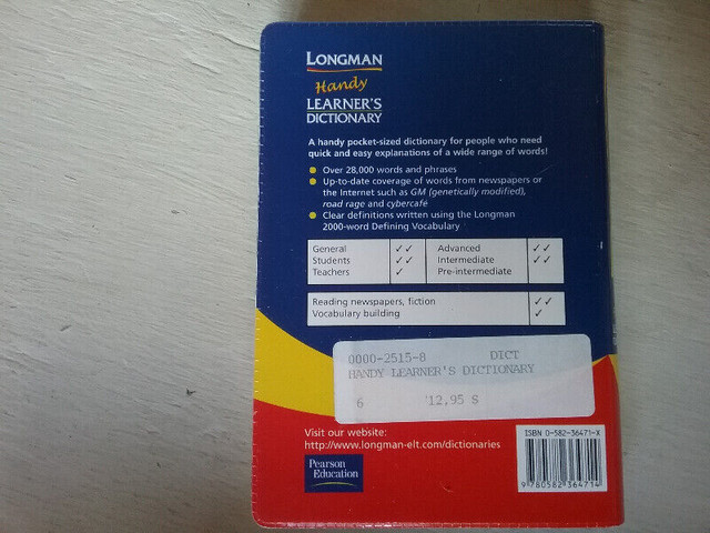 Lot de dictionnaires pour apprendre l'anglais à vendre neuf dans Manuels  à Lévis - Image 2