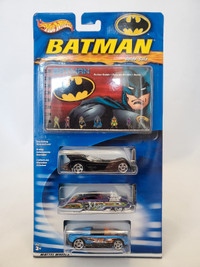 1:64 Diecast Hot Wheels Batman Batmobile 3 Pack Action Guide Inc