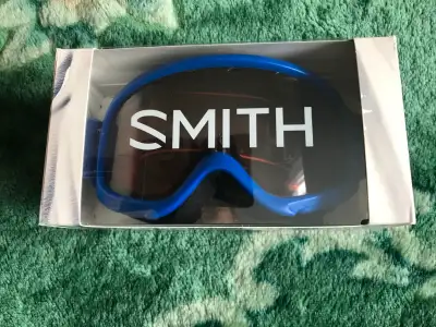 Smith - lunettes ski pour enfant dans la boîte originale, bleu, taille petit-moyen, bons des tout-pe...