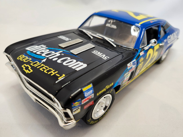 1969 Chevrolet Nova SS NASCAR GMAC Brian Vickers #25 1:18 ERTL in Arts & Collectibles in Kawartha Lakes - Image 2
