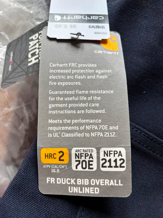 FR Duck Bib Overall Unlined Cat 2 in Men's in Napanee - Image 6