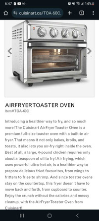 Cuisinart air fryer convection oven