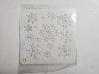Christmas snowflakes stencil brand new/pochoir  flocons de neige
