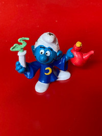 Smurfs 2.0116 Alchemist Smurf Bully PVC Made in W.Germany (1980)