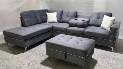 Velvet Sectional Sofa, View more