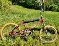 Classic BMX constructor red bike