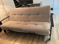 Divan-futon gris