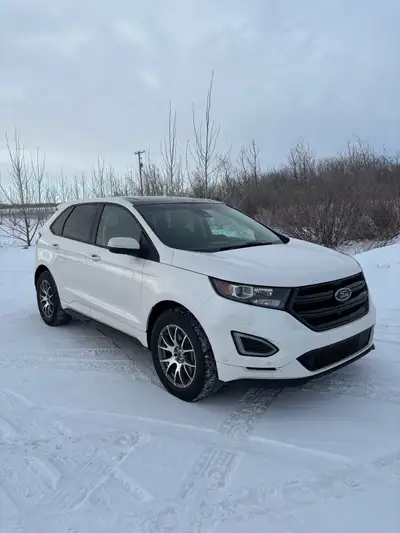 2015 FORD EDGE SPORT, White, 2.7L EcoBoost V6 engine, 5 passenger, comes with Studded Winter Tires&...