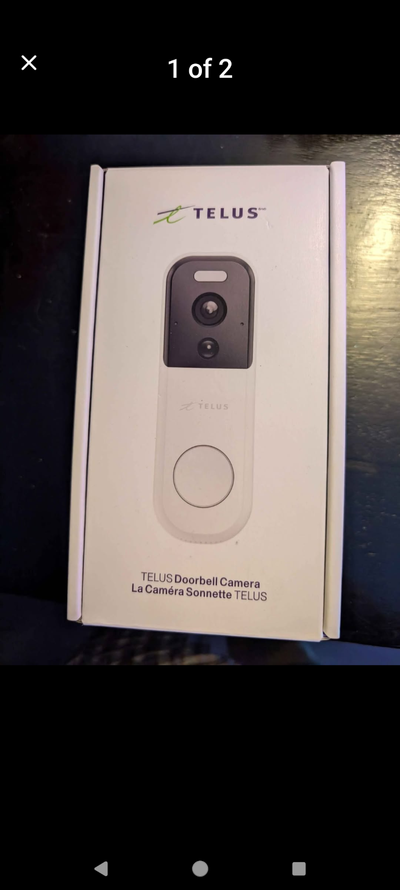 Telus doorbell camera brand new, View more