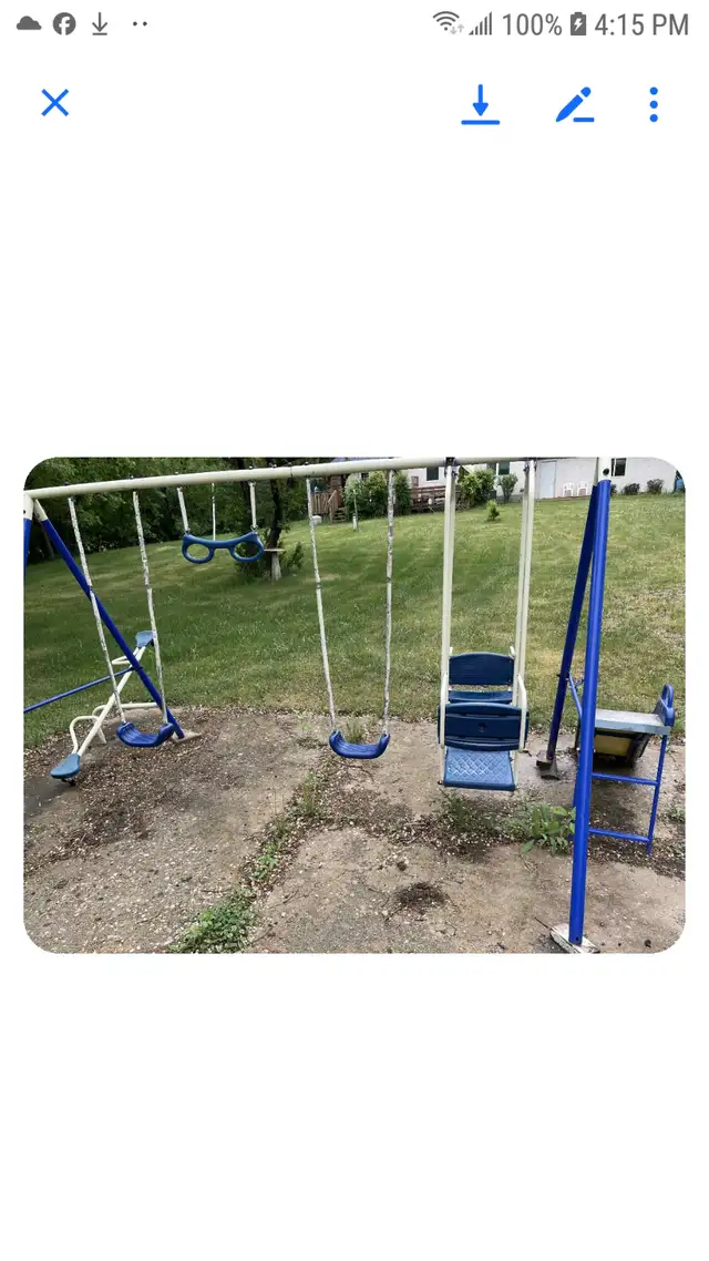 Swings set for sale.Like new barely used.Asking $200 firm.63235120835457122