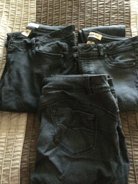 3 PAIRS OF BLUESPICE BLACK PANTS---YOUTH SIZE 9