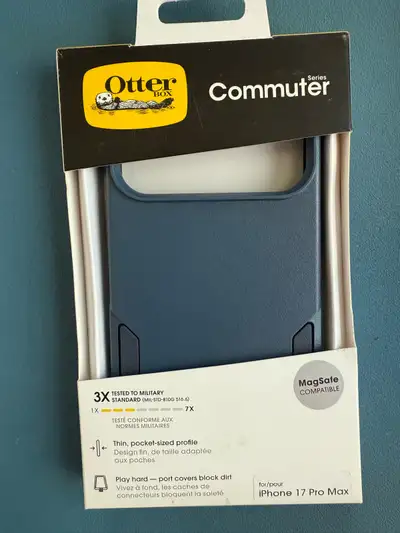 iPhone 17 pro max otter box blue commuter case, View more