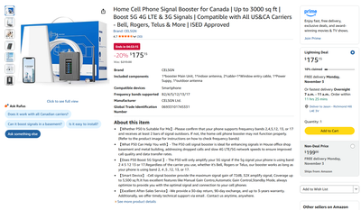 ⭐New⭐ Cell Phone Signal Booster - Rogers/Bell/Telus Reception, View more