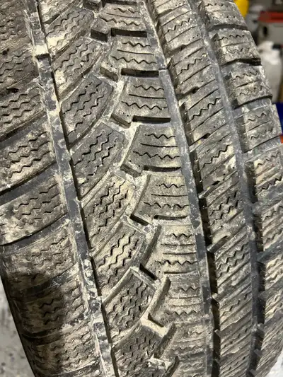 Selling 2 winters -like new -used one season. DOT 2024- Mirage MR-W562. Tires at 9mm thread , 11/32....