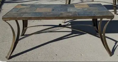Slate top coffee table, View more