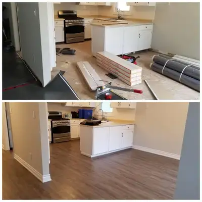 7mm Luxury Vinyl Flooring $3.99/sqft - Including Installation, View more