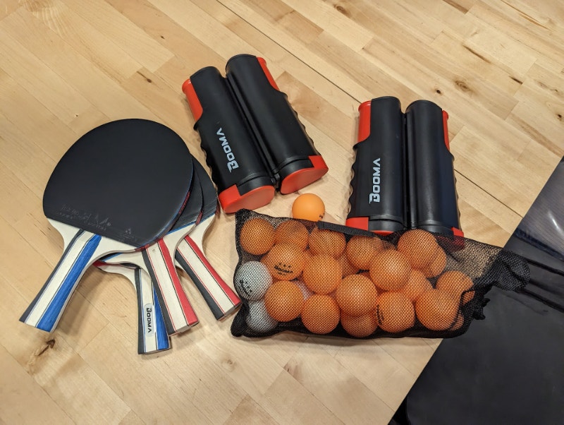 4 player table tennis ping pong paddle set kit netting Other
