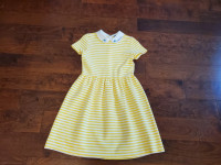 Girl's Polo Ralph Lauren Ponte-Knit Striped Fit & Flare Dress