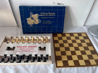 VINTAGE, CHESS SET, GALLANT KNIGHT, CHESS OF CHAMPIONS EDITION,