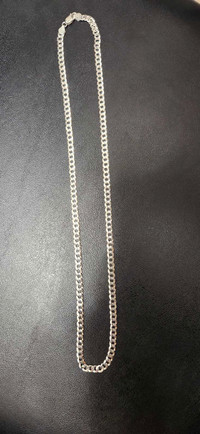 Pure 925 Silver curb chain