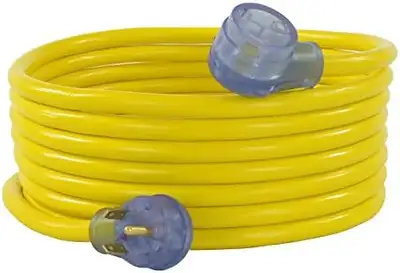 Conntek 14368-50 NEMA TT-30 RV/Generator Extension Cords, 50 Feet, Yellow Cord, UL Listed This fully...
