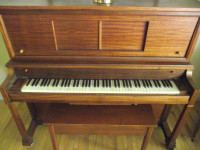 Player Piano with rolls/bench/cabinet