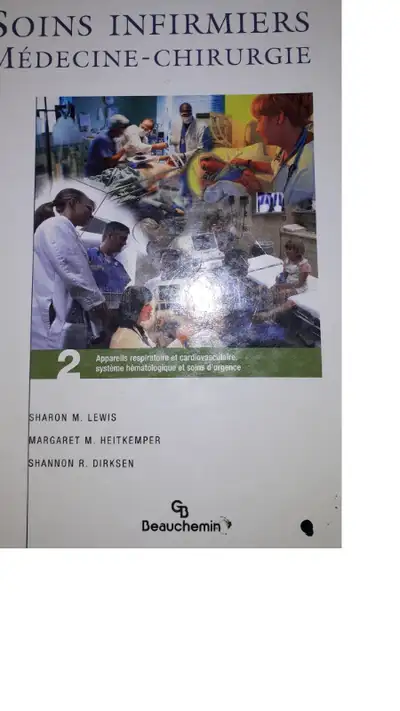 Vends Soins Infirmiers Medecine-Chirurgie. De Sharon Lewis, edition Beauchemin 3 volumes