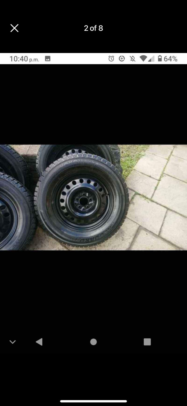 Set of 4 NEW YOKOHAMA winter tires with rims (245 65 17) pattern in Tires & Rims in Oakville / Halton Region - Image 2