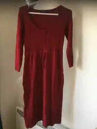 Robe rouge bordeau Thyme Maternity taille XP